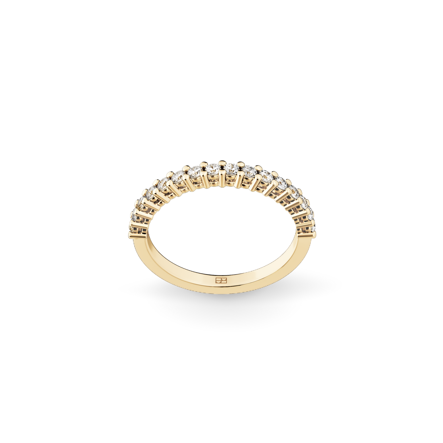 Złota obrączka ślubna BELLER Bridal N°1, złoto 585/750, z naturalnymi brylantami, ujęcie 2