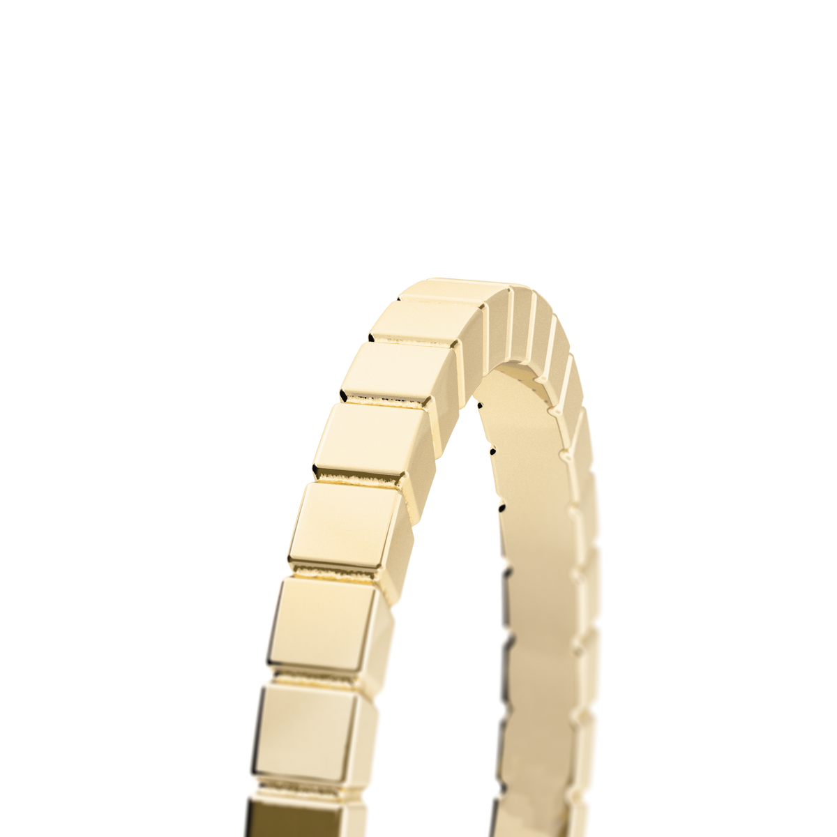 BELLER Modernism N°1 ring in yellow gold, close-up