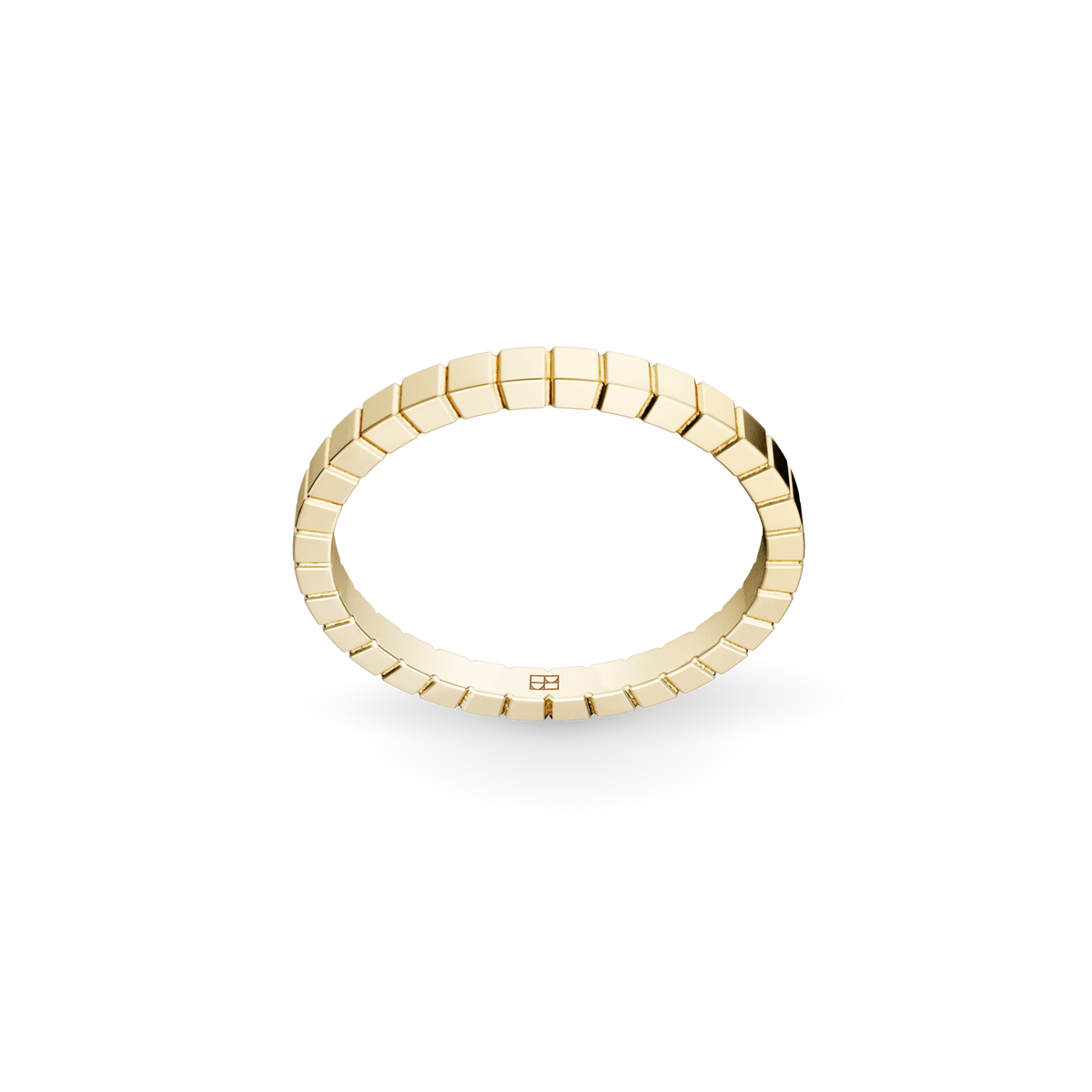 BELLER Modernism N°1 ring in yellow gold, front view